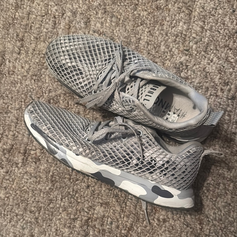 Gray Mesh Sneakers